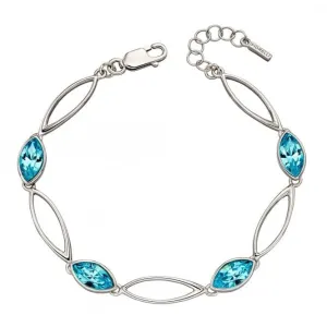 Twist Navette Aqua Bohemia Crystal Bracelet B5211A