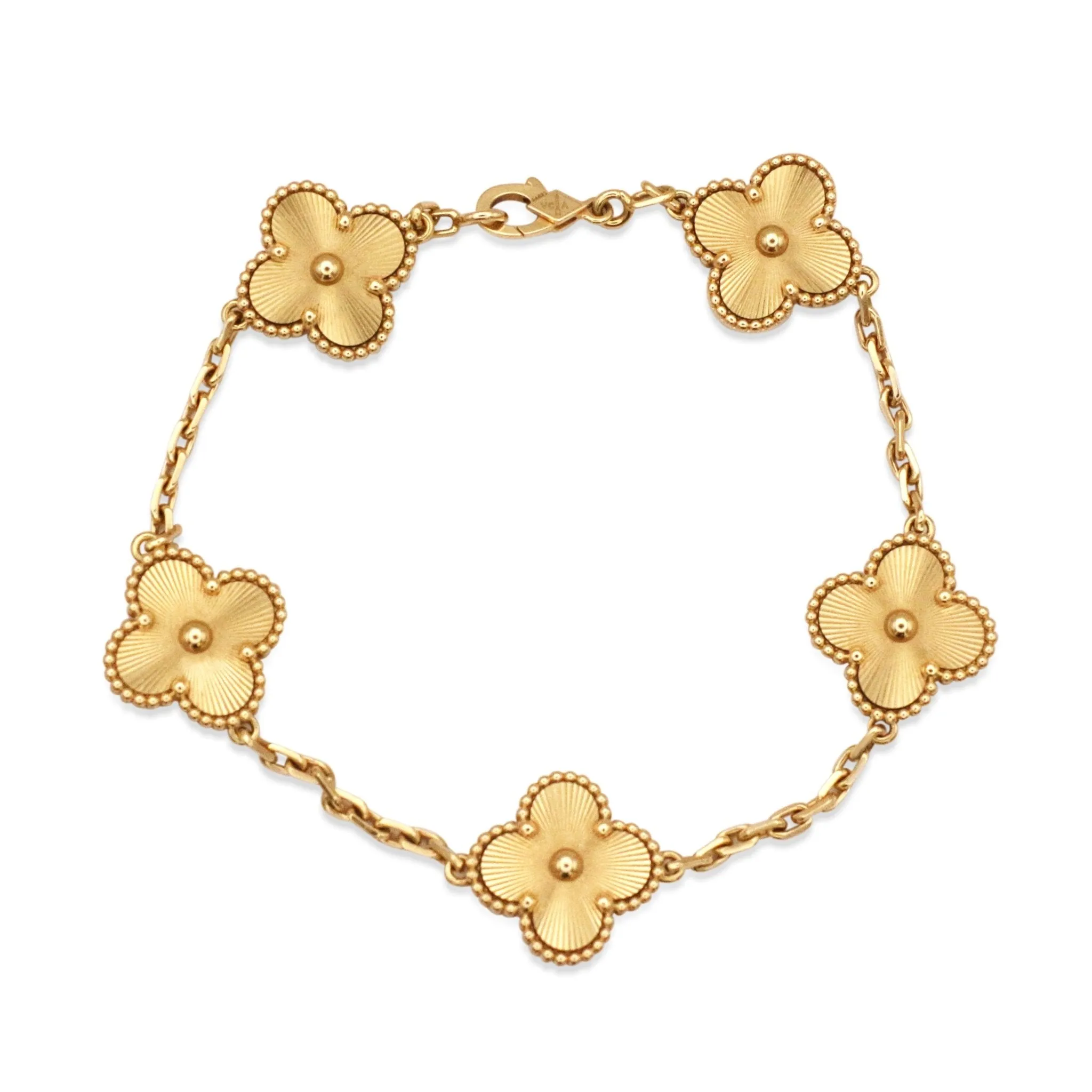 Van Cleef & Arpels Vintage Alhambra Bracelet, 5 Motif