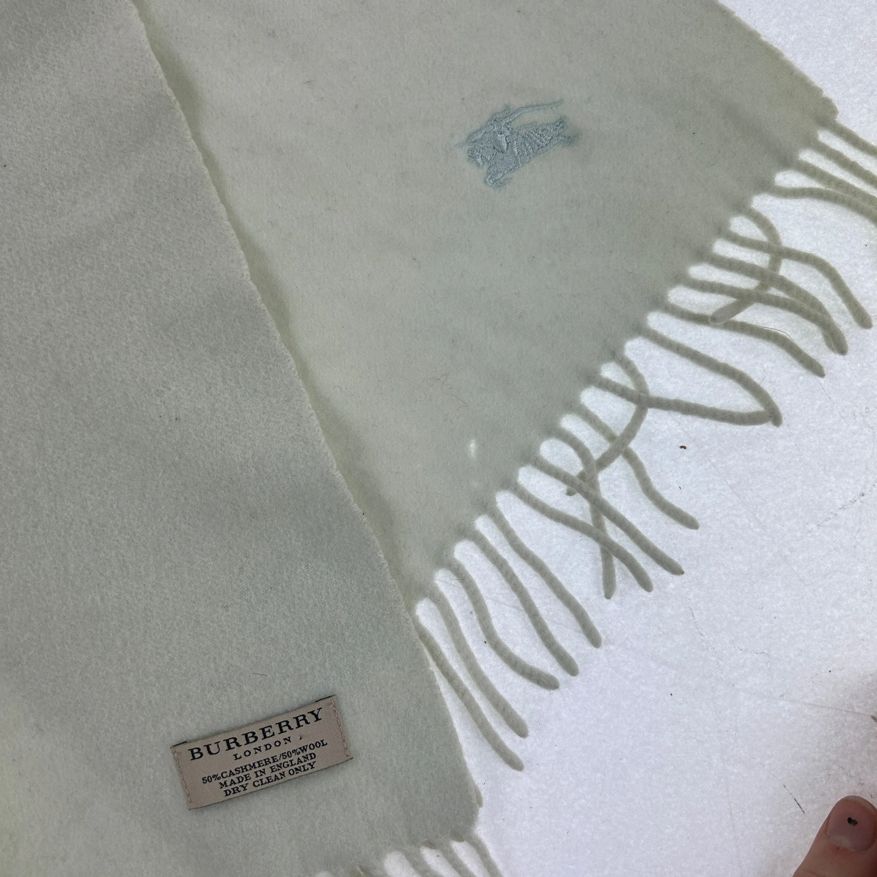 Vintage Burberry London Cashmere Scarf