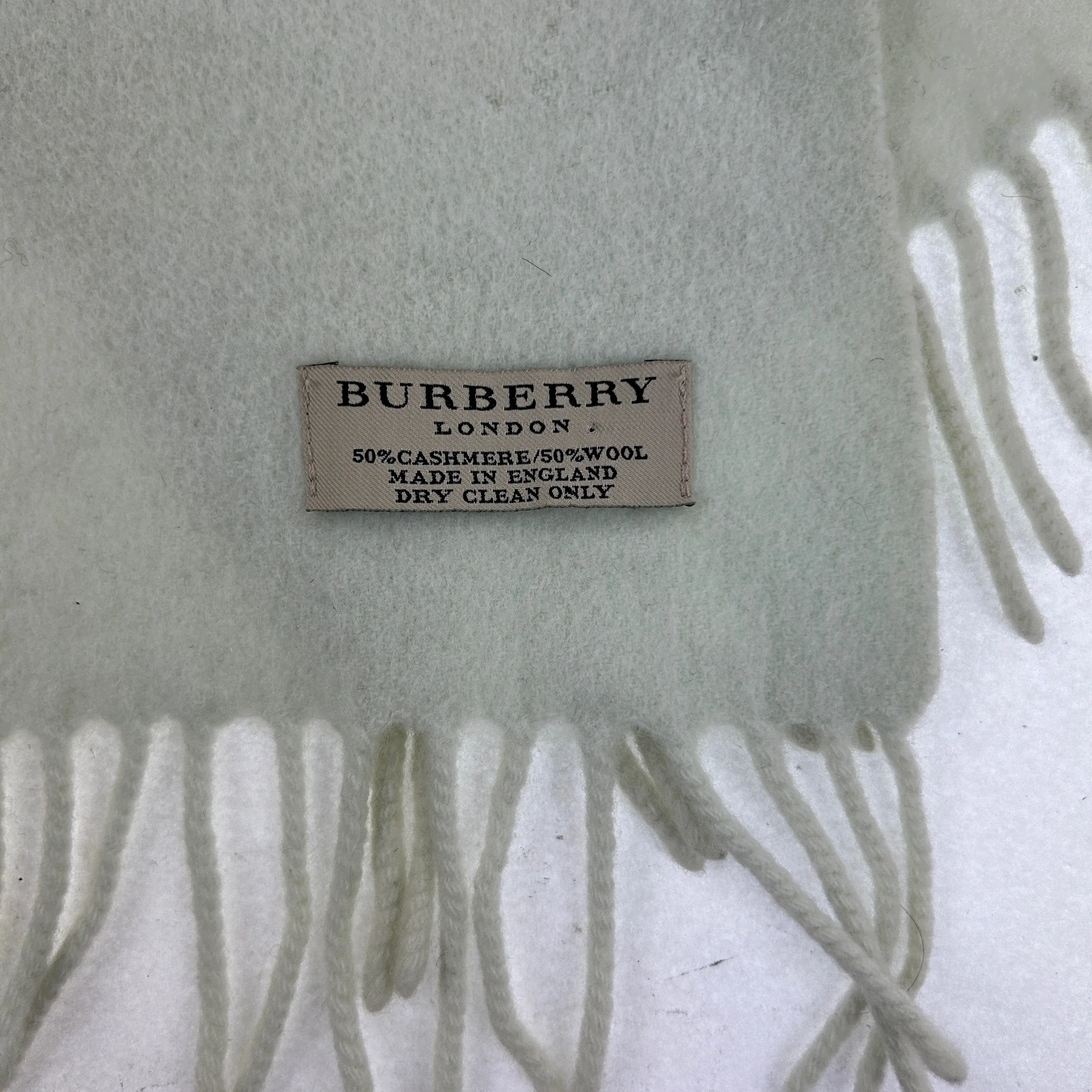 Vintage Burberry London Cashmere Scarf