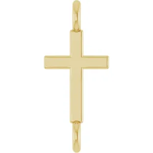 Yellow Gold Permanent Bracelet Cross Link 2002824:100:S